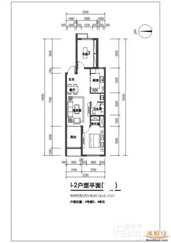 朝阳东坝首开龙湖天璞 2室1厅 89.84㎡ 5800元/月