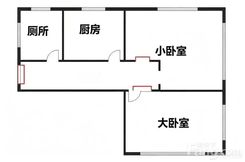 上城紫阳彩霞岭 2室1厅 52.8㎡ 3399元/月
