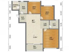 双地铁 高新 万科城 3室2厅