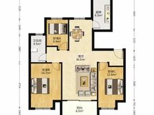 美的时代城3室2厅1卫南北朝向72.00万元出售
