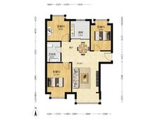 中铁诺德滨海花园3室2厅1卫南北朝向179.00万元出售