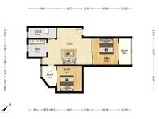 肖家河工行宿舍2室2厅2卫东北朝向85.00万元出售