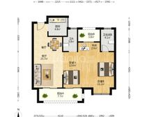经济开发区 金雅花园 3室1厅 96.20㎡ 154万
