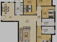 海马三期小高层中楼层 4室2厅两卫赠入户花园