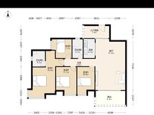 非中介花都南华时代城134平4室2厅现代装修南向户型