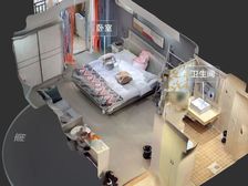 武侯国际花园 1室0厅房屋内部酒店配置同时有厨房、阳台。