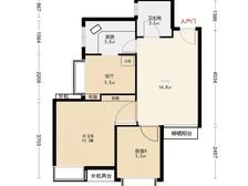 成华 隆兴嘉苑 2室2厅 58.69㎡ 68万