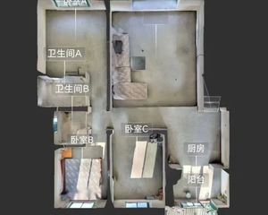 温江 丛林背景 3室2厅 124.31㎡ 66万