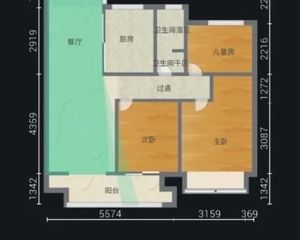 通州 世纪之光 3室2厅 96.70㎡ 64万
