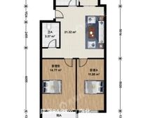 来安里3期浩海2000年,两室南北通双阳面3楼,上下水已升级