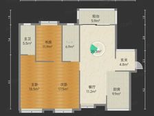 樊城 民发盛特公园 3室2厅 143.35㎡ 110万