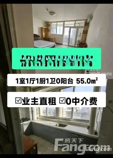 莲池火车站佰盛国际公寓 1室1厅 55㎡ 900元/月