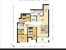 渝北照母山金开玖號3室2厅1卫 南向明亮舒适房源