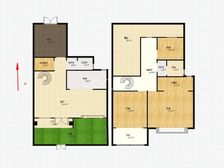 黄河路179平四居室 云顶英伦汇通透户型诚意出售