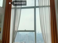 金润铂宫 奶油白风格 全屋智能家居 落地玻璃 复式木地板