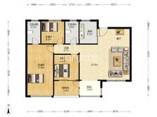 高新 歌尔绿城观云里 高端小区4室2厅智谷学校