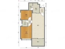 江津 恒大金碧天下 2室1厅 73.00㎡ 35万