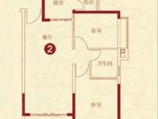 南区 恒大绿洲 2室2厅 90.21㎡ 56万