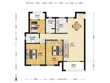 中梁香缇公馆3室2厅2卫南北朝向125.00万元出售