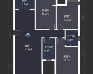 天元 华晨金水湾 高层三房二厅,可选停车位