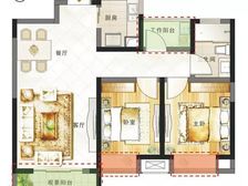 绿地国际博览城二期博君2室2厅1卫南北朝向117.00万元出售