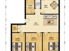 长盛小区3室2厅2卫南北朝向187.00万元出售