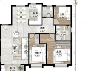 融创文旅城点翠园3室2厅2卫南北朝向169.00万元出售