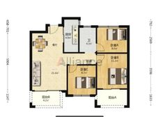 中南锦苑3室2厅1卫南朝向300.00万元出售