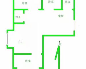 上湖名郡3室2厅1卫南北朝向96.00万元出售