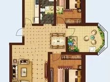 昌黎 孔雀王府 3室2厅1卫 电梯洋房 赠花园送下房南北通透