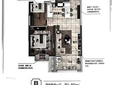 寅阳镇 江景花苑 2室1厅