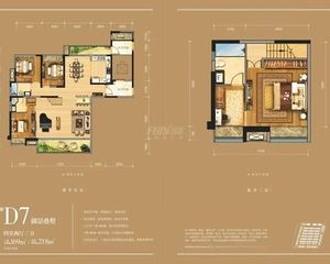 天府新区 德商御府天骄 4室2厅 172.00㎡ 369万