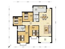 沙坪坝 熙地锦绣城 4室2厅