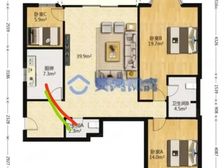 巴南 **怡苑 3室2厅 119.93㎡ 56.80万