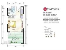首创芭蕾雨·逸景1室1厅1卫东朝向79.00万元出售