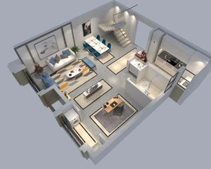 自卖公寓 除公摊 实得120平 跃层