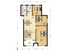 迎江 大发·宜景城四期 3室2厅 112.00㎡ 69万